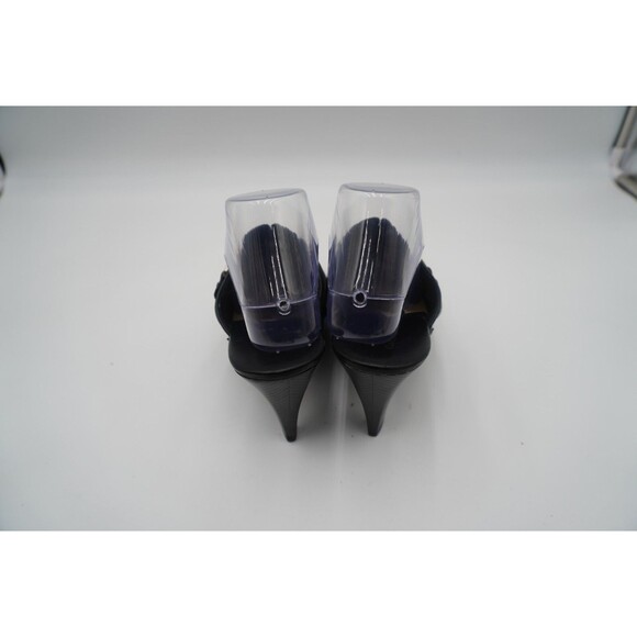 COLE HAAN Black Platform Silver Embellished Mule Slip-On Clog Size 9.5 - Picture 3 of 13